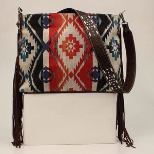 Bohemian Fringe Shoulder Bag - Multicolor